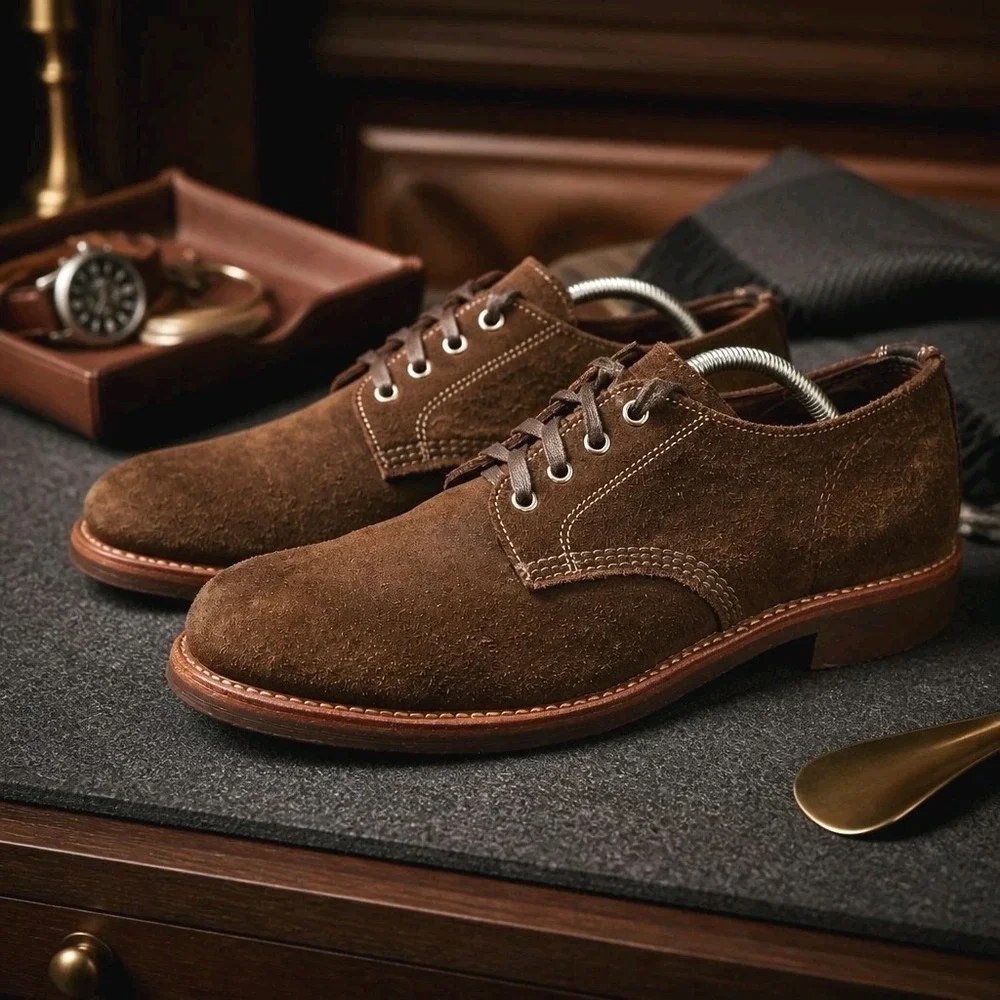 CHIPPEWA CHOCOLATE MOSS SUEDE 1901M75 Men's US 11.5D USA made